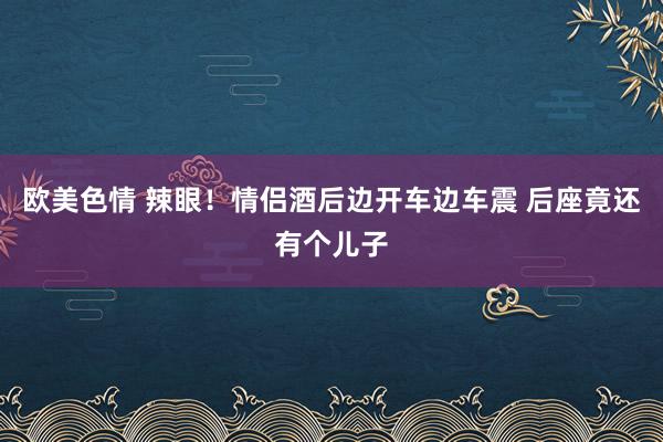 欧美色情 辣眼！情侣酒后边开车边车震 后座竟还有个儿子