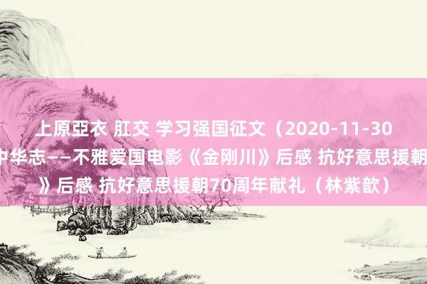 上原亞衣 肛交 学习强国征文（2020-11-30）：血肉筑长城 巍峨中华志——不雅爱国电影《金刚川》后感 抗好意思援朝70周年献礼（林紫歆）