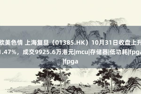 欧美色情 上海复旦（01385.HK）10月31日收盘上升1.47%，成交9925.6万港元|mcu|存储器|低功耗|fpga